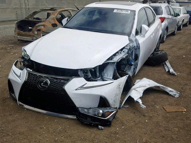 JTHBA1D25J5063718 - 2018 LEXUS IS 300 WHITE photo 2