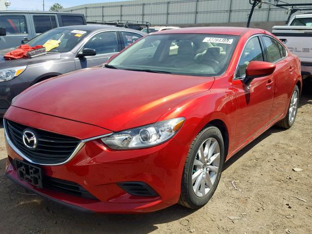 JM1GJ1U50G1421163 - 2016 MAZDA 6 SPORT RED photo 2