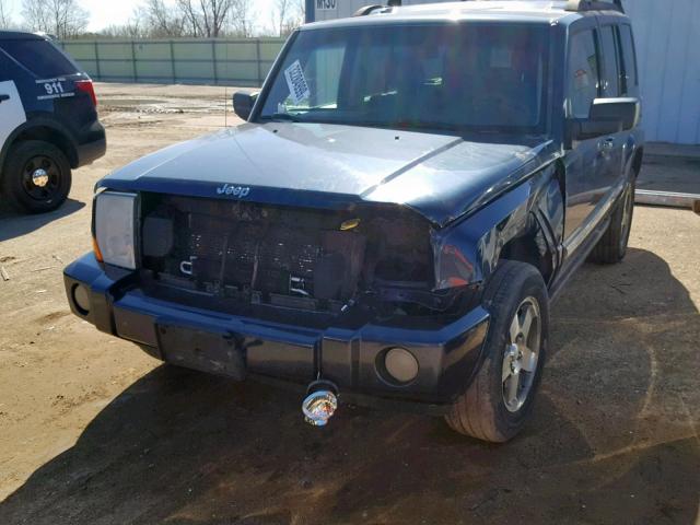 1J4RG4GK4AC125725 - 2010 JEEP COMMANDER BLUE photo 2