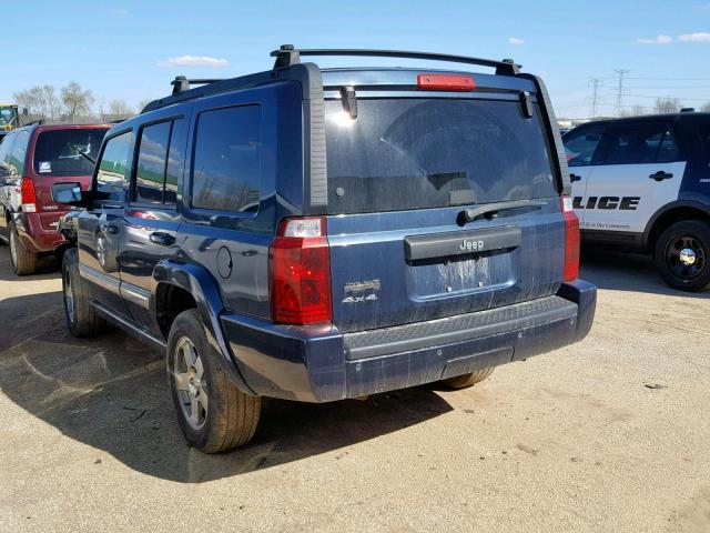 1J4RG4GK4AC125725 - 2010 JEEP COMMANDER BLUE photo 3