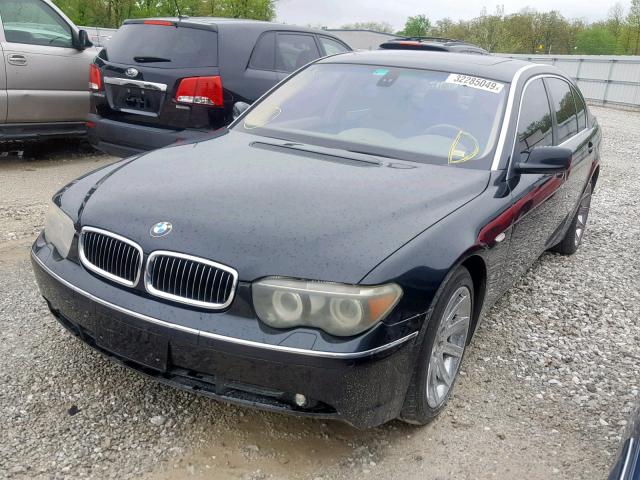 WBAGN63535DS56382 - 2005 BMW 745 LI BLACK photo 2