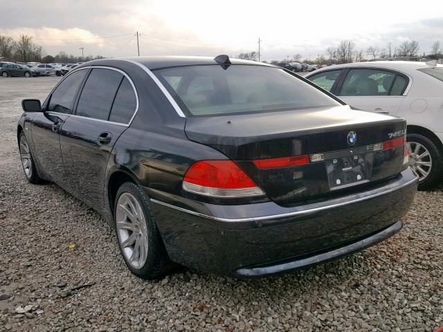 WBAGN63535DS56382 - 2005 BMW 745 LI BLACK photo 3