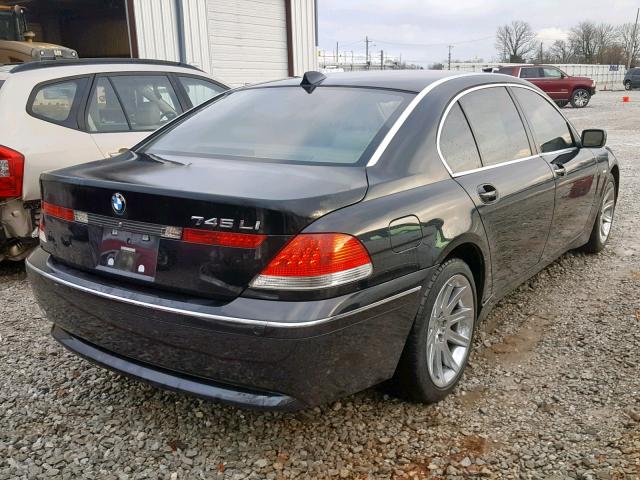 WBAGN63535DS56382 - 2005 BMW 745 LI BLACK photo 4