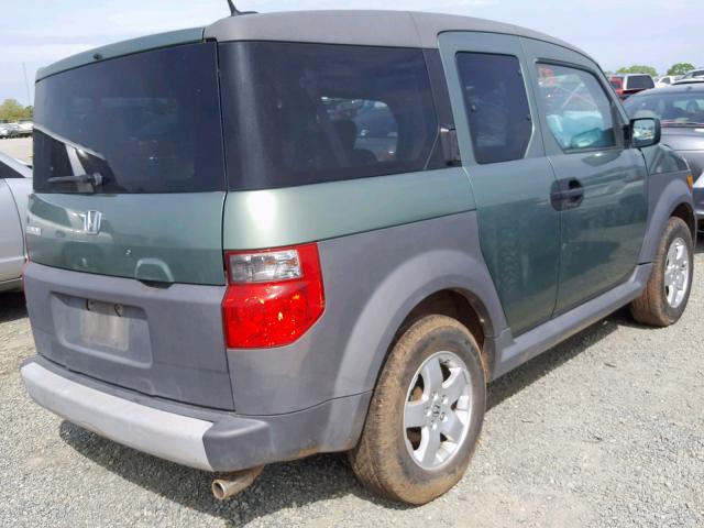 5J6YH28615L003246 - 2005 HONDA ELEMENT EX GREEN photo 4