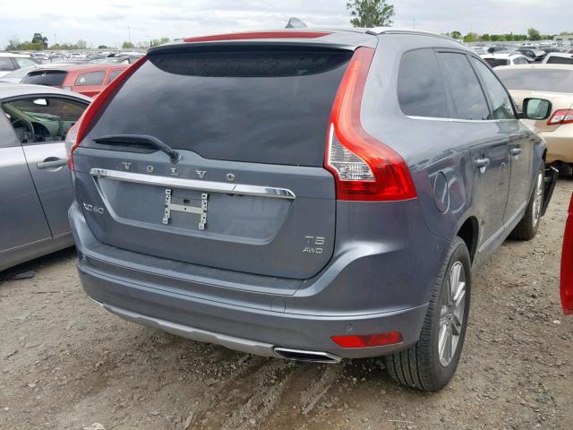 YV440MRU9H2151107 - 2017 VOLVO XC60 T5 GRAY photo 4