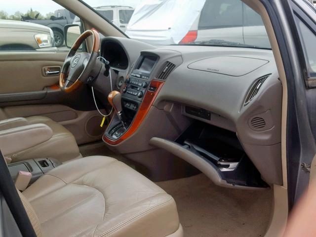 JTJHF10UX10201963 - 2001 LEXUS RX 300 GRAY photo 5