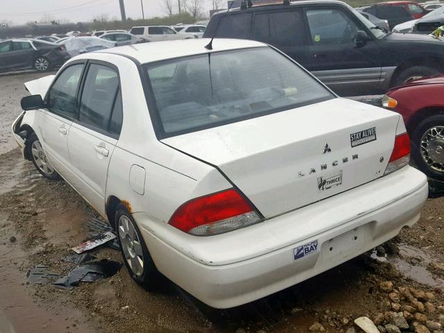 JA3AJ26E33U079935 - 2003 MITSUBISHI LANCER ES WHITE photo 3