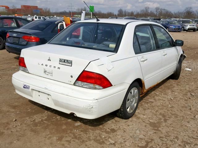 JA3AJ26E33U079935 - 2003 MITSUBISHI LANCER ES WHITE photo 4