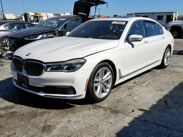 WBA7F2C54GG416888 - 2016 BMW 750 XI WHITE photo 2