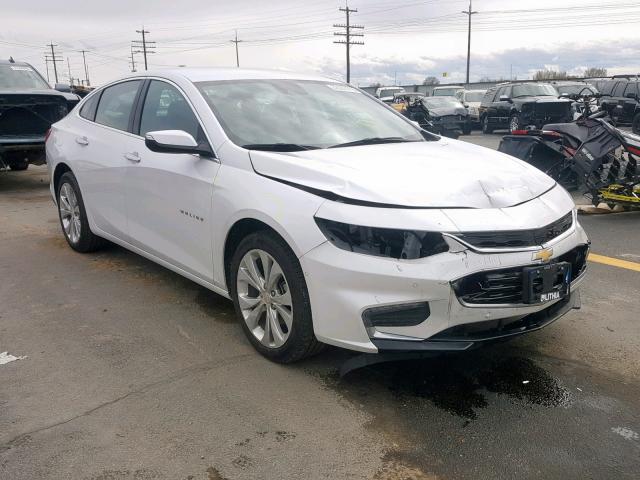 1G1ZE5SX7JF104542 - 2018 CHEVROLET MALIBU PRE WHITE photo 1
