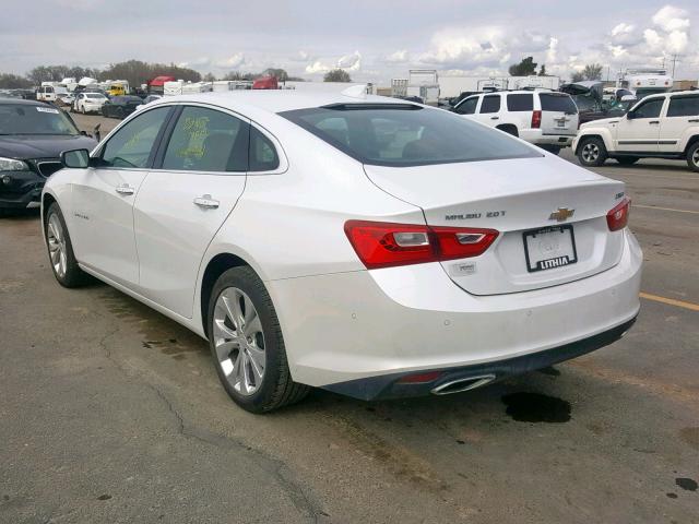 1G1ZE5SX7JF104542 - 2018 CHEVROLET MALIBU PRE WHITE photo 3