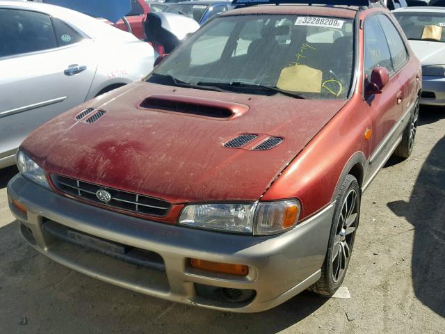 JF1GF48571G801334 - 2001 SUBARU IMPREZA OU RED photo 2