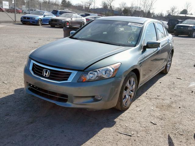 1HGCP36899A016696 - 2009 HONDA ACCORD EXL GREEN photo 2