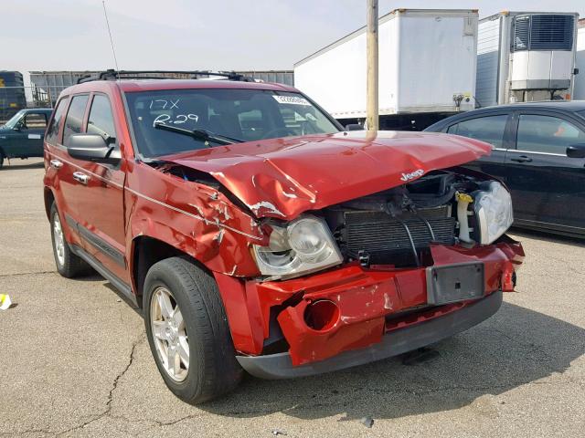 1J4GR48K86C177057 - 2006 JEEP GRAND CHER RED photo 1