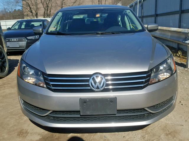 1VWBP7A35DC060783 - 2013 VOLKSWAGEN PASSAT SE SILVER photo 9