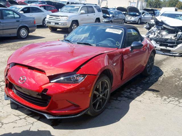 JM1NDAC78H0123274 - 2017 MAZDA MX-5 MIATA RED photo 2