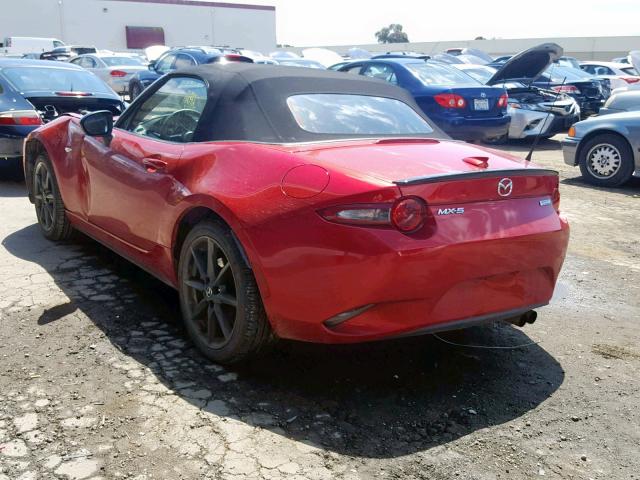 JM1NDAC78H0123274 - 2017 MAZDA MX-5 MIATA RED photo 3