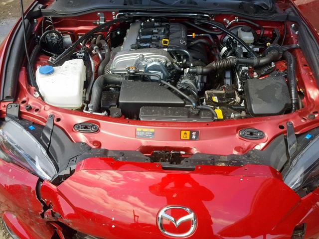 JM1NDAC78H0123274 - 2017 MAZDA MX-5 MIATA RED photo 7