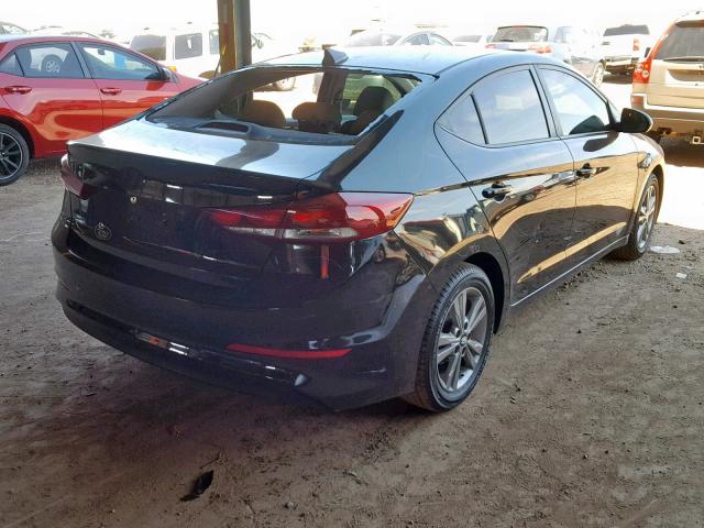 KMHD84LF4HU173277 - 2017 HYUNDAI ELANTRA SE BLACK photo 4