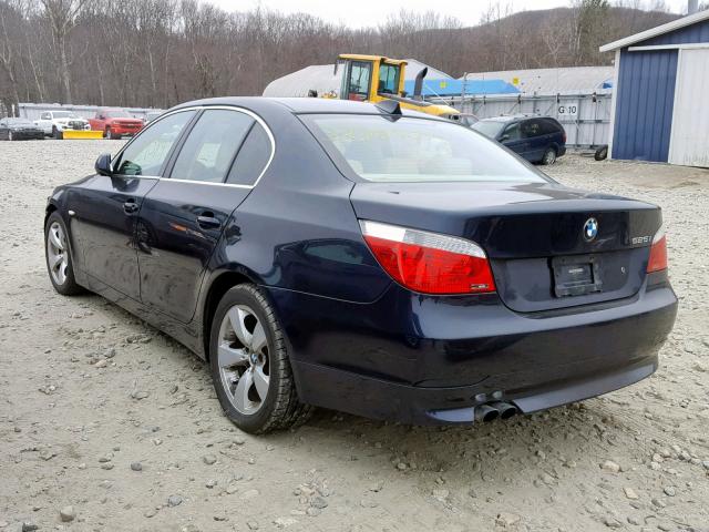 WBANE535X6CK86326 - 2006 BMW 525 I BLUE photo 3