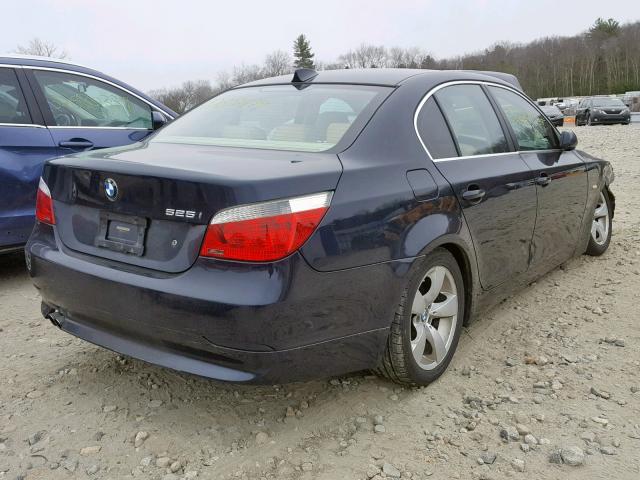 WBANE535X6CK86326 - 2006 BMW 525 I BLUE photo 4