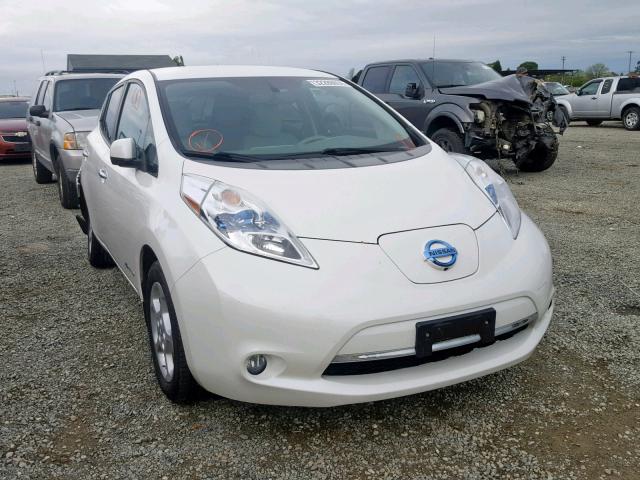 1N4AZ0CPXDC403920 - 2013 NISSAN LEAF S WHITE photo 1