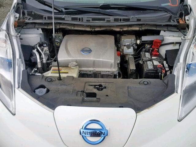 1N4AZ0CPXDC403920 - 2013 NISSAN LEAF S WHITE photo 7