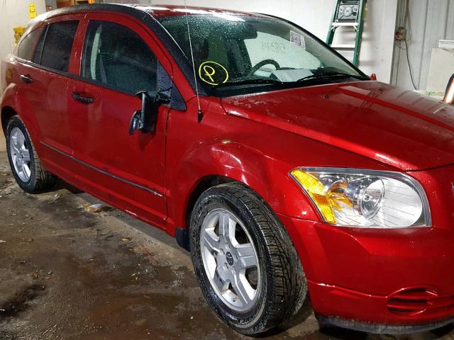 1B3HB28B08D771286 - 2008 DODGE CALIBER RED photo 9