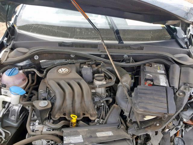 3VW2K7AJ8EM310529 - 2014 VOLKSWAGEN JETTA BASE GRAY photo 7