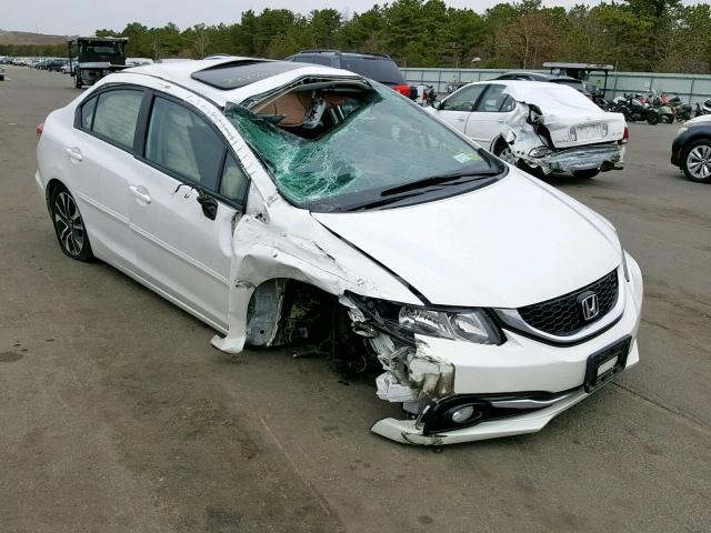 19XFB2F9XDE227389 - 2013 HONDA CIVIC EXL WHITE photo 1