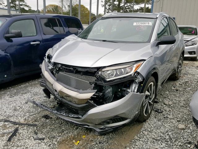 3CZRU6H17KG707603 - 2019 HONDA HR-V SPORT SILVER photo 2