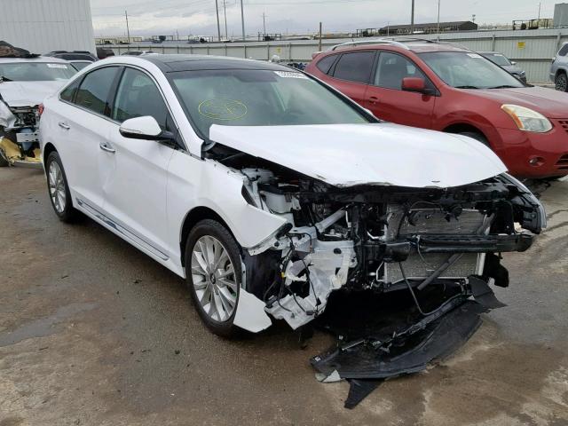 5NPE34AF0FH075574 - 2015 HYUNDAI SONATA SPO WHITE photo 1