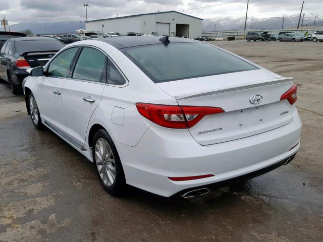 5NPE34AF0FH075574 - 2015 HYUNDAI SONATA SPO WHITE photo 3