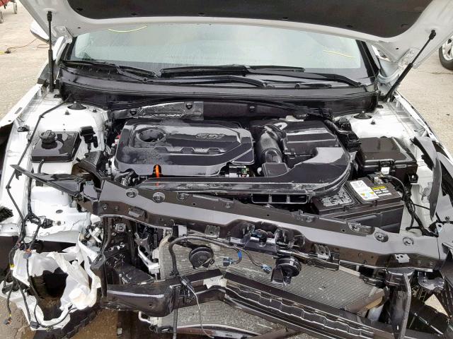 5NPE34AF0FH075574 - 2015 HYUNDAI SONATA SPO WHITE photo 7