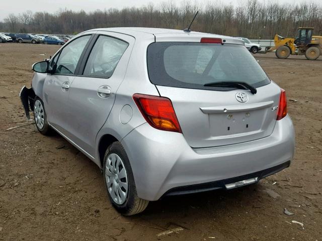 VNKKTUD30GA065227 - 2016 TOYOTA YARIS L SILVER photo 3