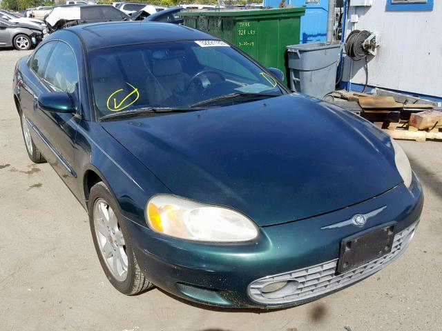 4C3AG52H51E094044 - 2001 CHRYSLER SEBRING LX GREEN photo 1