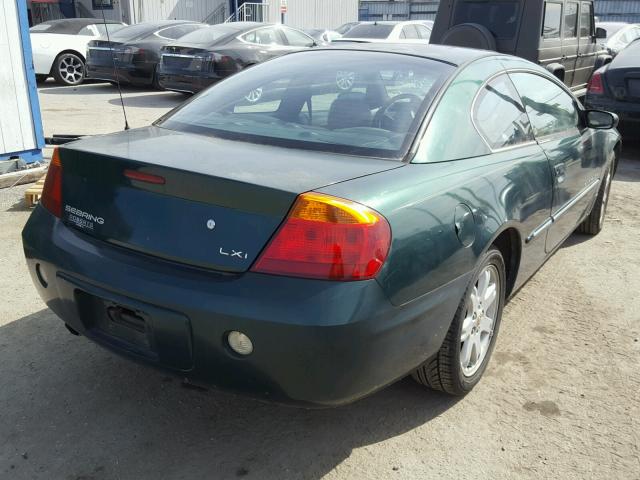 4C3AG52H51E094044 - 2001 CHRYSLER SEBRING LX GREEN photo 4