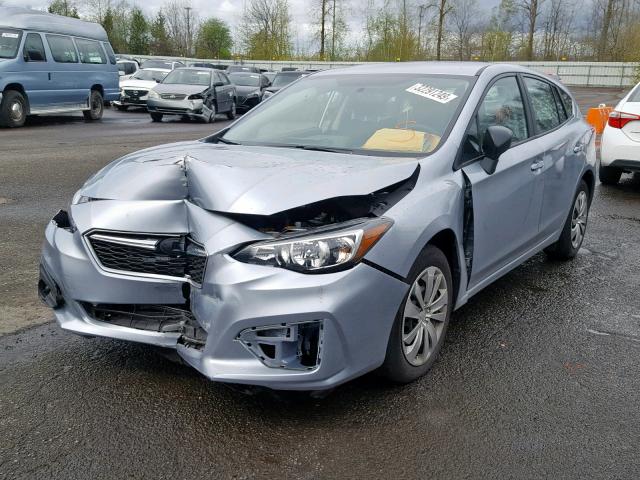 4S3GTAA69J3741665 - 2018 SUBARU IMPREZA SILVER photo 2