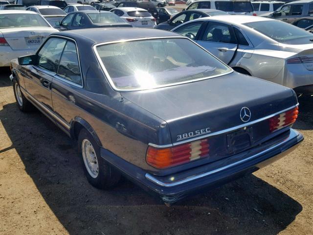 WDBCA43A2DB003867 - 1983 MERCEDES-BENZ 380 SEC BLUE photo 3