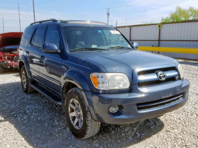 5TDZT38A35S250866 - 2005 TOYOTA SEQUOIA LI BLUE photo 1