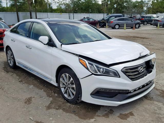 5NPE34AFXGH330264 - 2016 HYUNDAI SONATA SPO WHITE photo 1