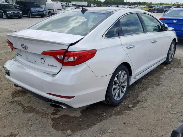 5NPE34AFXGH330264 - 2016 HYUNDAI SONATA SPO WHITE photo 4