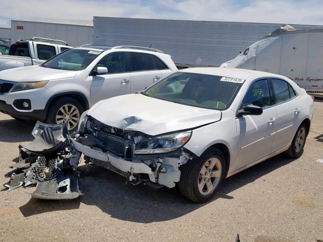 1G11B5SLXFF202782 - 2015 CHEVROLET MALIBU LS WHITE photo 2
