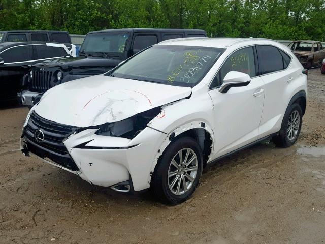 JTJYARBZ9H2066608 - 2017 LEXUS NX 200T WHITE photo 2