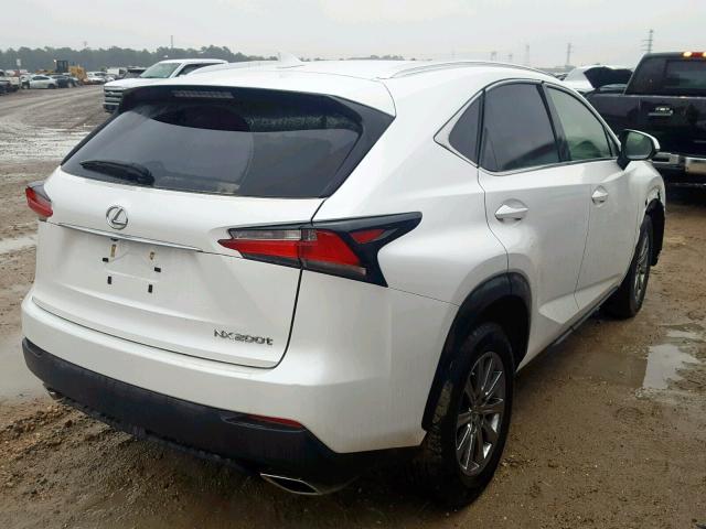 JTJYARBZ9H2066608 - 2017 LEXUS NX 200T WHITE photo 4