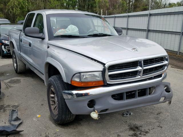 1D7HG48N23S170705 - 2003 DODGE DAKOTA QUA SILVER photo 1