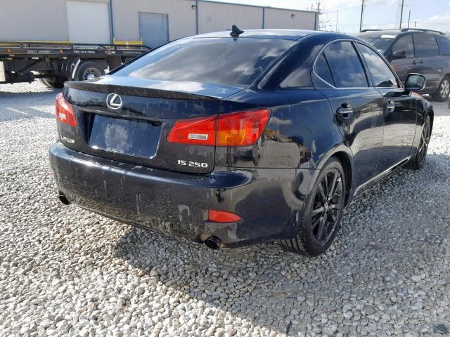 JTHBK262785055758 - 2008 LEXUS IS 250 BLACK photo 4