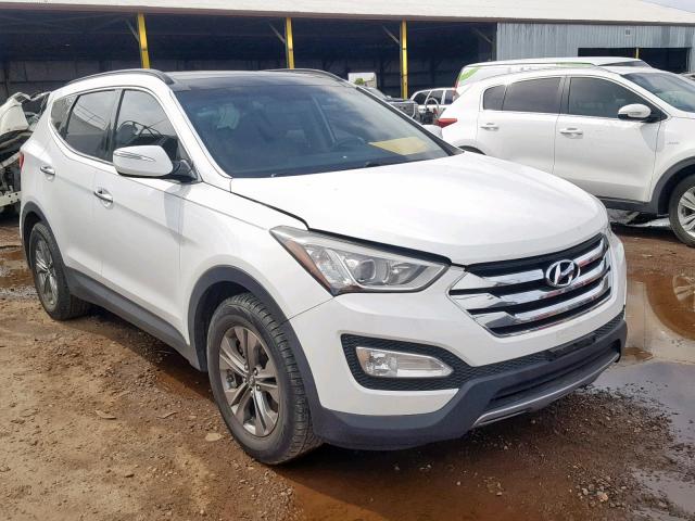 5XYZUDLB0FG284734 - 2015 HYUNDAI SANTA FE S WHITE photo 1