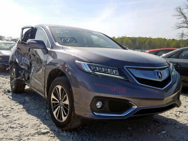 5J8TB4H70JL004499 - 2018 ACURA RDX ADVANC GRAY photo 1