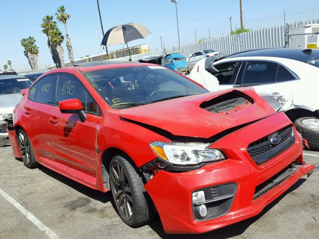 JF1VA1F69G9833084 - 2016 SUBARU WRX PREMIU RED photo 1